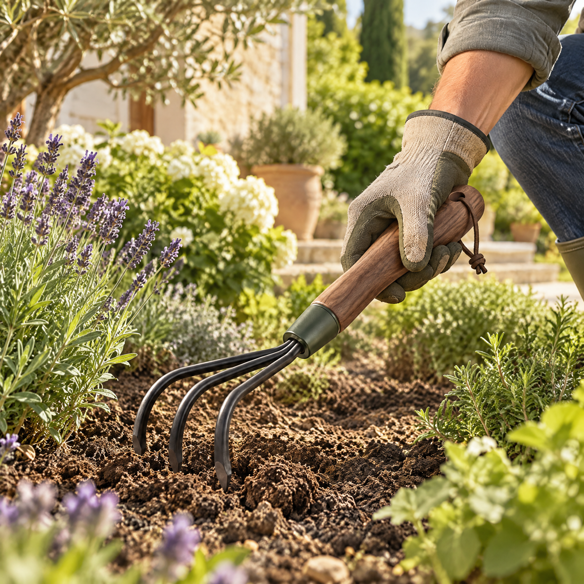 Avelynth™ 3-Tine Hand Cultivator