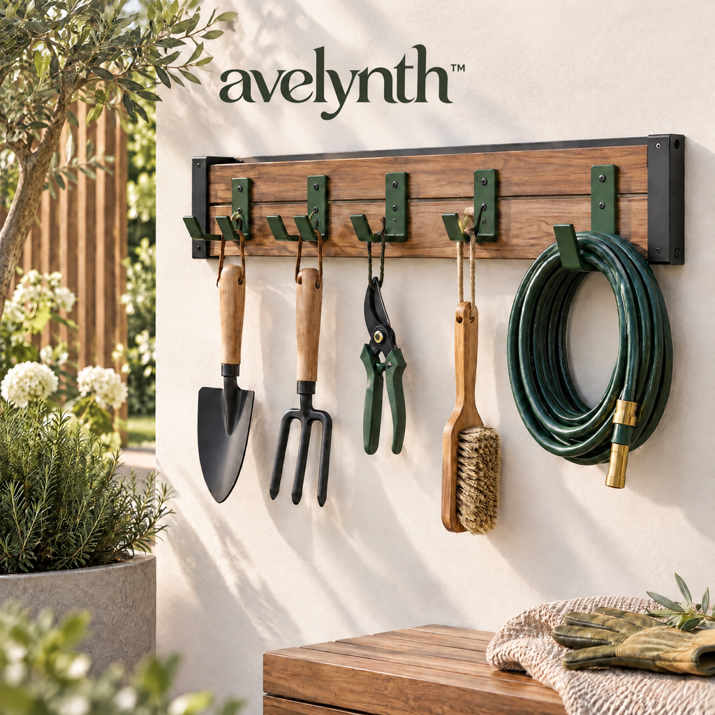 Avelynth™ Wall-Mounted Garden Tool Organizer