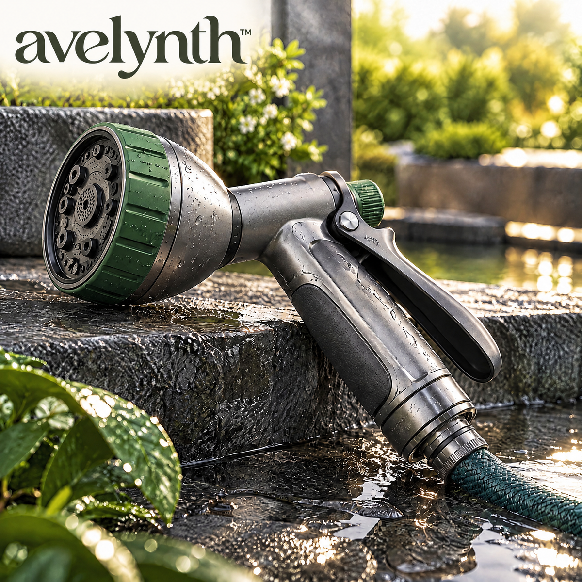 Avelynth™ Multi-Pattern Garden Hose Nozzle