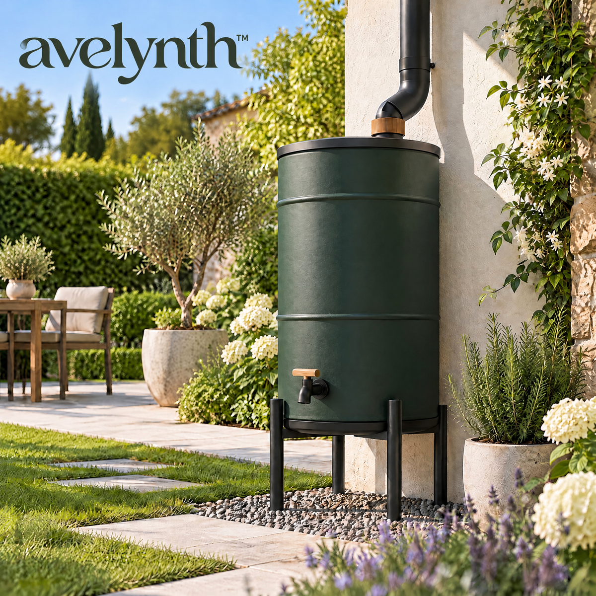 Avelynth™ Outdoor Rainwater Collection Barrel