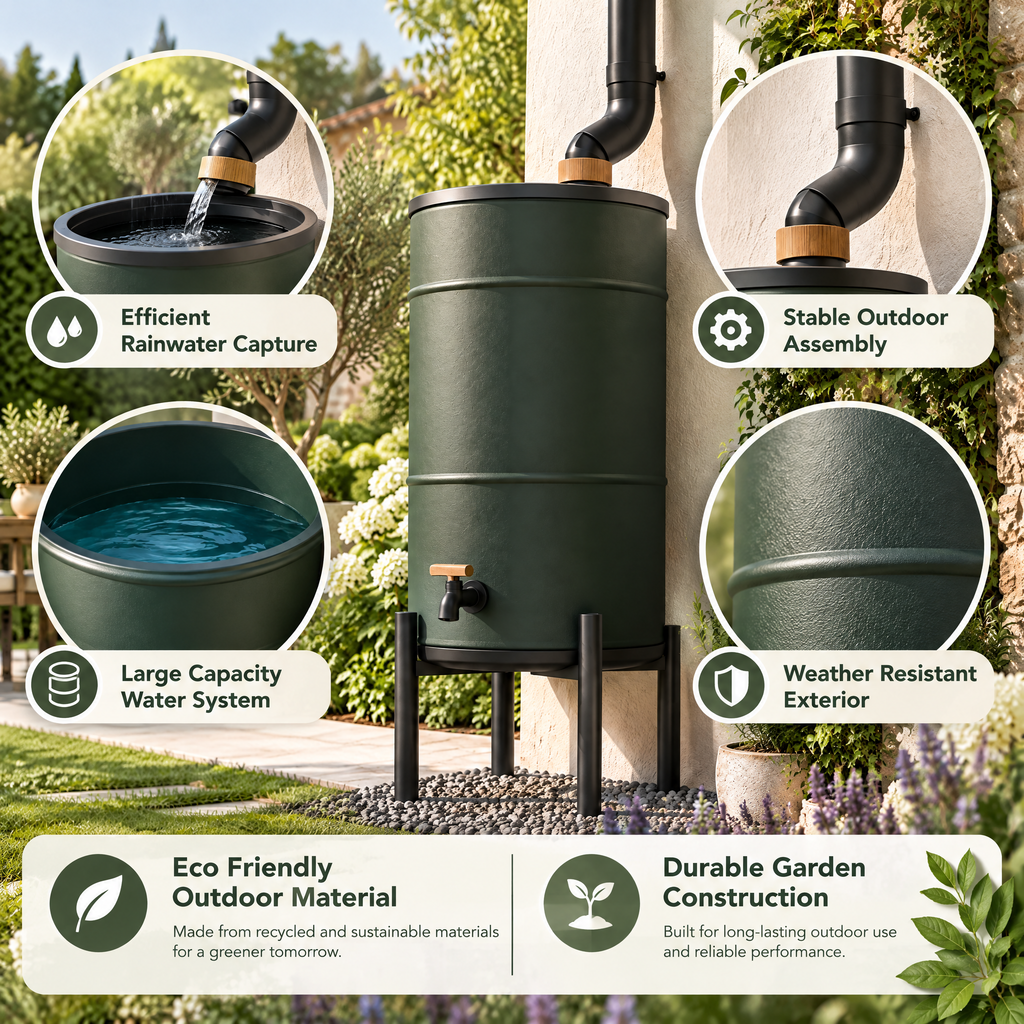 Avelynth™ Outdoor Rainwater Collection Barrel
