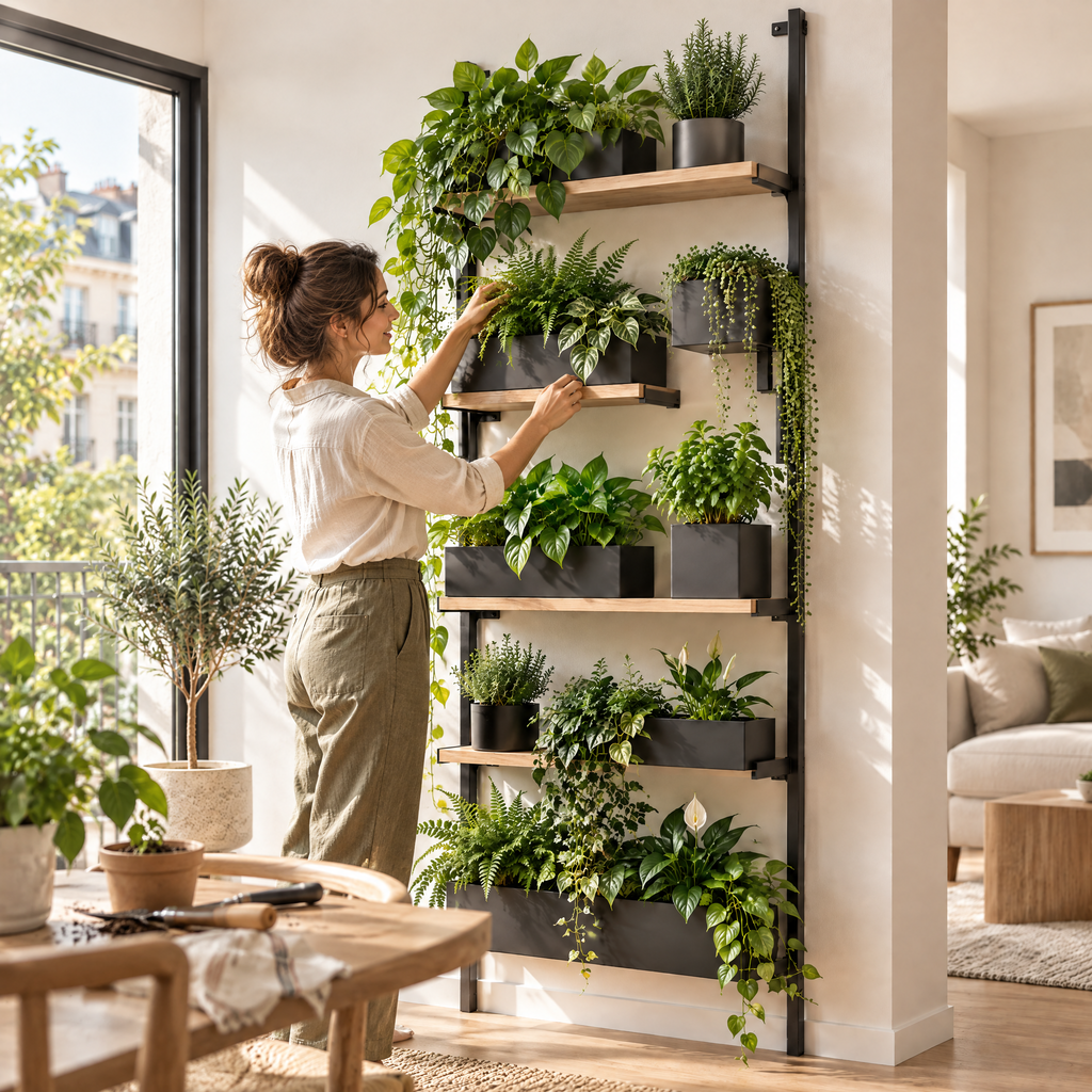 Avelynth™ Wall-Mounted Vertical Plant Shelf