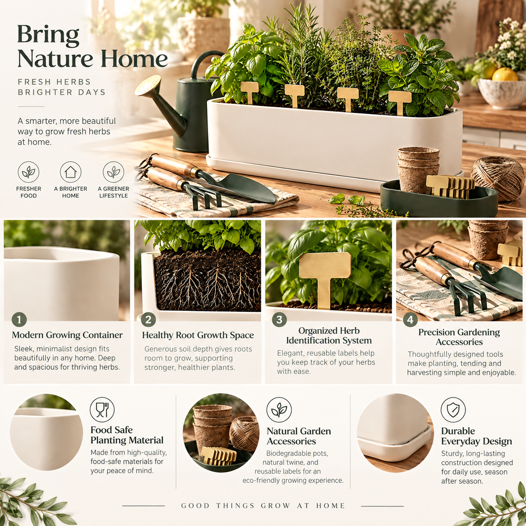 Avelynth™ Indoor Herb Garden Planter Set