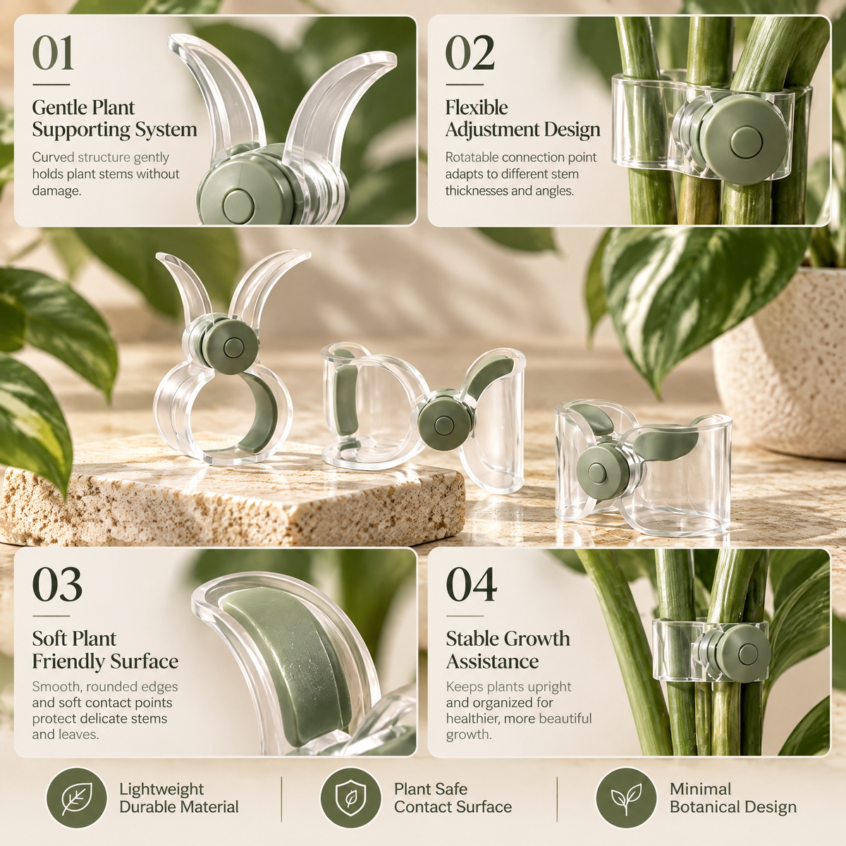 Avelynth™ Adjustable Plant Support Clip Set