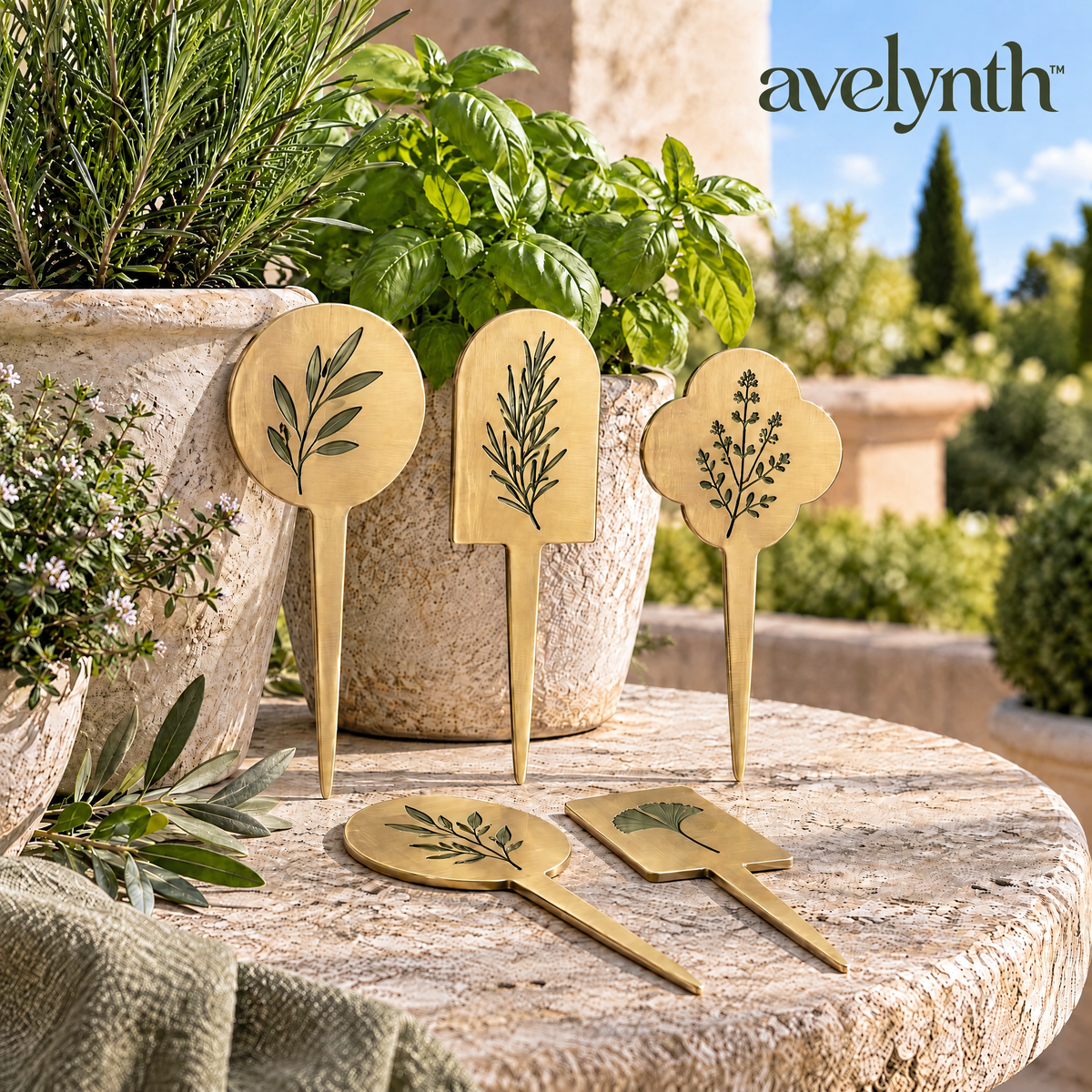 Avelynth™ Decorative Herb Plant Marker Set